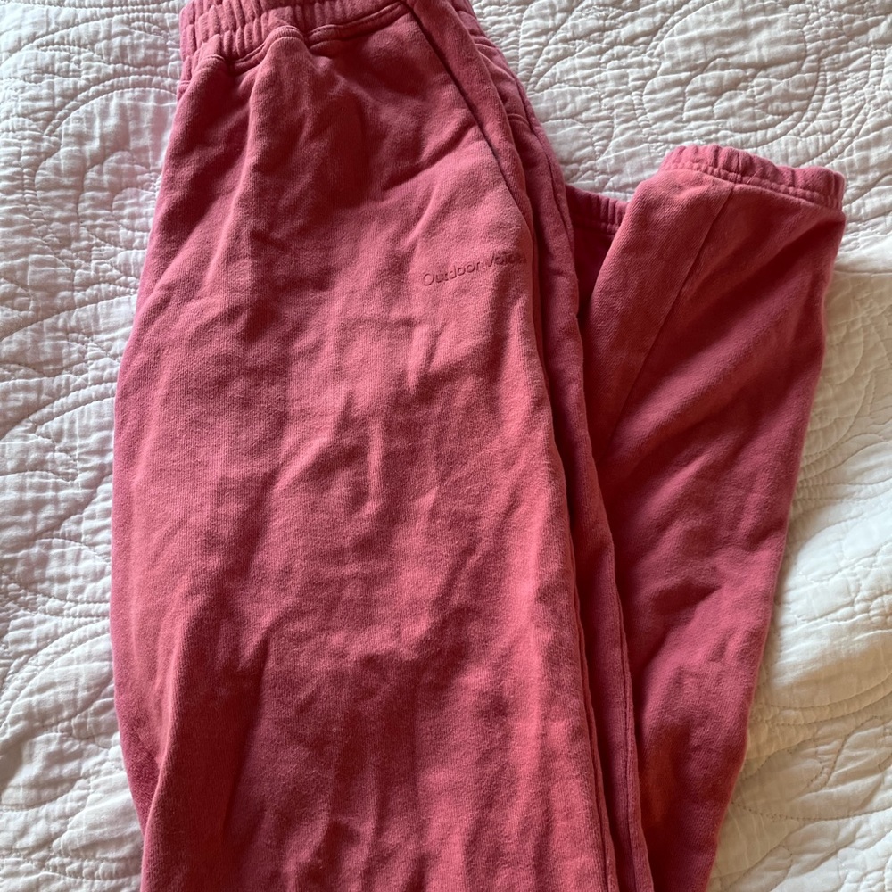 OUTDOOR VOICES PINK SWEATPANTS SIZE SMALL